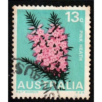 Australia 1968 Flower Pink Heath 13c Used Stamp