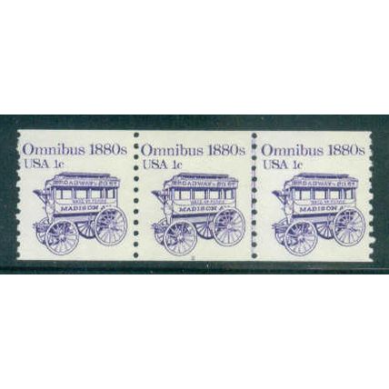 1897 1c Omnibus Fine MNH Dry Gum PNC 2/3 W0424