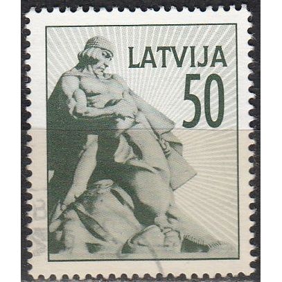Latvija 1992 Michel 331 O Cote (2013) 0.50 € Monument aux morts Cachet rond