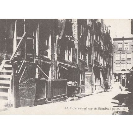 Akoleienstraat Naar De Bloemstraat Gezien in 1902 Postcard
