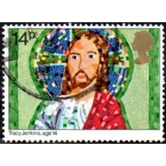 1981 Christmas, Children's Pictures, 14p Value. Jesus Christ. Fine Used