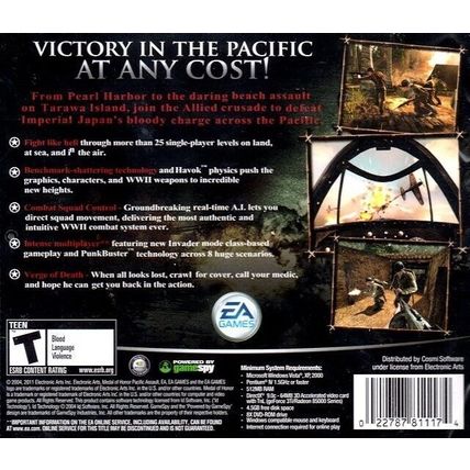 Medal of Honor: Pacific Assault (PC-DVD, 2011) Vista/XP/2000 - NEW DVD in SLEEVE