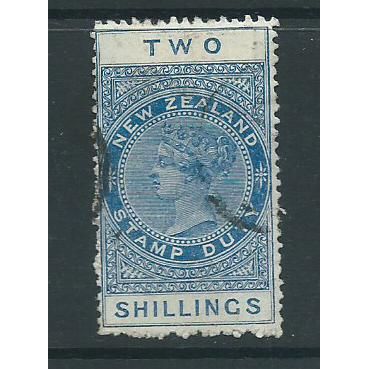 new zealand stamps fiscal stamp sgf46 used sg f46 2/-