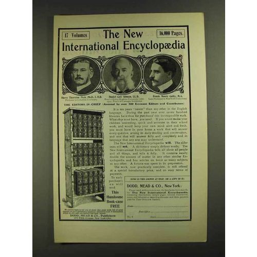 1903 Dodd, Mead & Co. New International Encyclopedia Ad - NICE!
