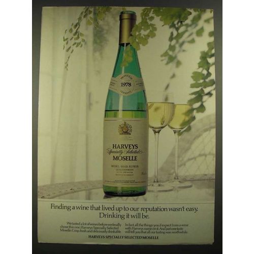 1980 Harvey's Specially Selected Moselle Wine Ad