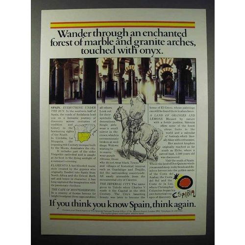 1984 Spain Tourism Ad - Marble and Granite Arches