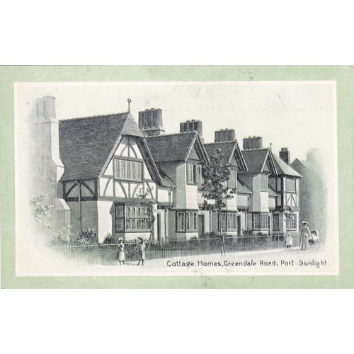 Cottage Homes, Greendale Road Port Sunlight Cheshire Postcard (CH75982)