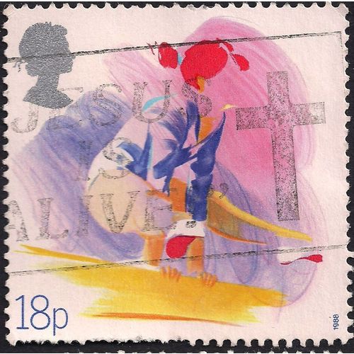 GB, Gymnastics, pink & violet 1988, 18p, #2