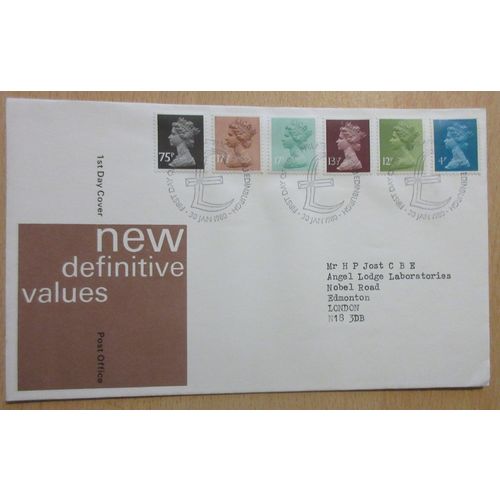 1980 30th January Machins FDC Post Office Cover Bureau Postmark