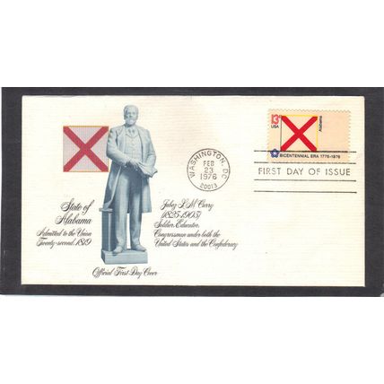 FDC Fleetwood 1654 13c Alabama (Cachet-U/A) CV39222