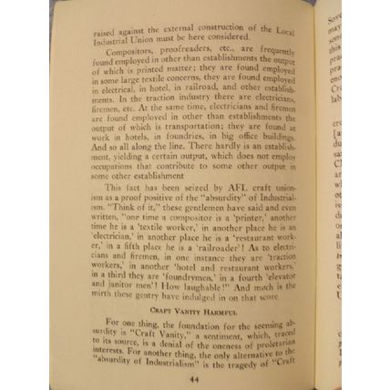 VINTAGE BOOKLET UNIONISM: FRADULENT OR GENUINE? by NATHAN KARP trade union