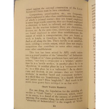 VINTAGE BOOKLET UNIONISM: FRADULENT OR GENUINE? by NATHAN KARP trade union