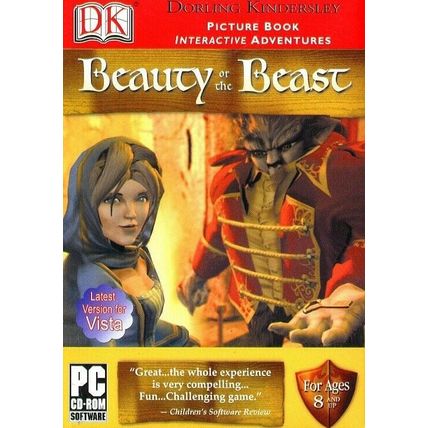 Beauty or the Beast (Ages 8+) (PC-CD, 2007) for Win 95-Vista - NEW CD in SLEEVE