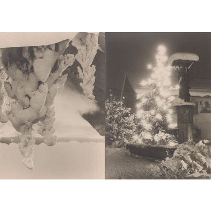 Fotokunst Grob Munchen Christmas Illuminations German 2x Postcard