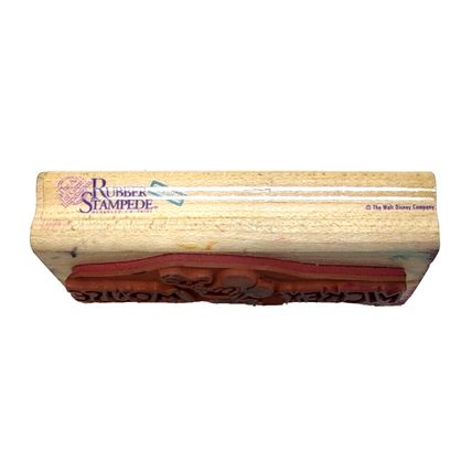 MICKEY MOUSE DISNEY Cartoon Character RUBBER STAMPEDE 376-E Wood Mount Stamp (J4