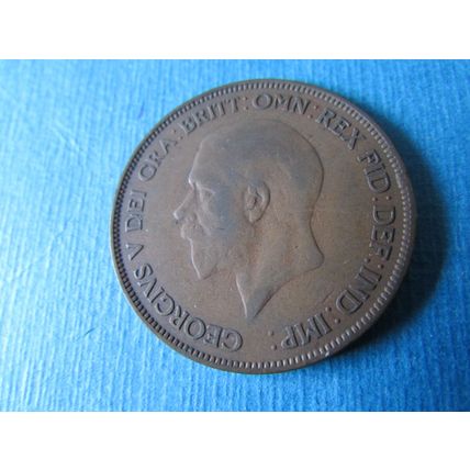 1932 GEORGE V ONE PENNY FREE POST.