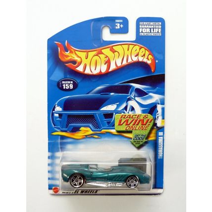 Hot Wheels Thomassima III #159 Teal Die-Cast Car 2002