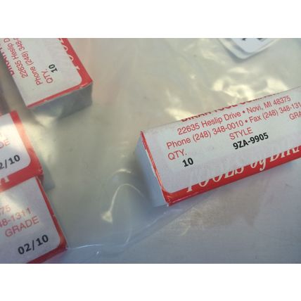 NEW lot 70 DIKAR TOOL 9ZA-9905 CARBIDE INSERTS, GRADE: 02/10 ,FG