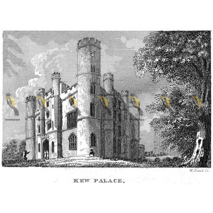 Kew Palace, Richmond, Surrey, England, 1825, MODERN REPRODUCTION