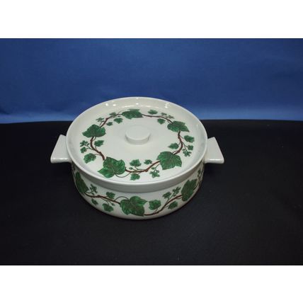 Aluminite Frugier Porcelaine De Paris France #2 Soup Sauce Tureen Lid Ivy Vine