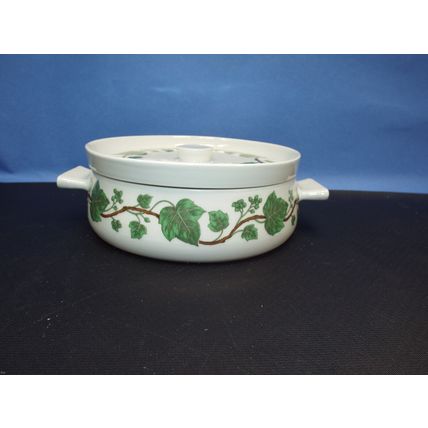 Aluminite Frugier Porcelaine De Paris France #2 Soup Sauce Tureen Lid Ivy Vine