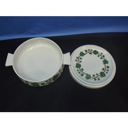 Aluminite Frugier Porcelaine De Paris France #2 Soup Sauce Tureen Lid Ivy Vine