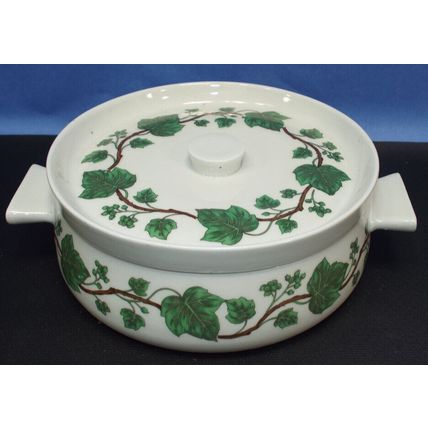 Aluminite Frugier Porcelaine De Paris France #2 Soup Sauce Tureen Lid Ivy Vine