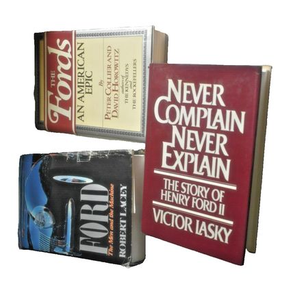 3books FordTHE FORDS An American Epic 1st Editions& Never complain never explain