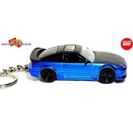 RARE KEYCHAIN BLUE BLACK NISSAN 180SX/240SX CUSTOM Ltd EDITION GREAT GIFT
