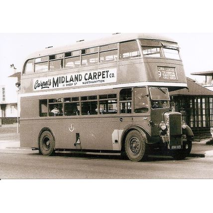 Black & White Photograph of Northampton Corporation Transport - ANH 189