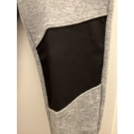 Athletic Works Boys Knit Jogger Track Pants Gray & Black Choose Your Size