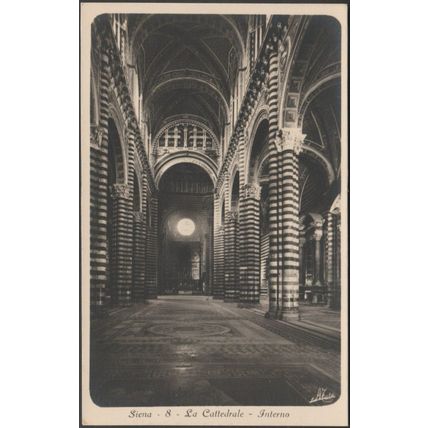 Interno, La Cattedrale, Siena, c.1920s - Traldi Foto Cartolina