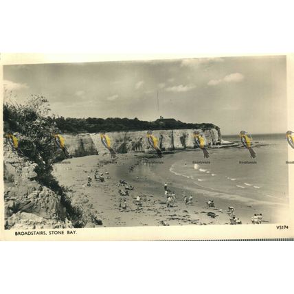 Broadstairs, Stone Bay, Kent, V5174 RP Photochrom Postcard, 1957