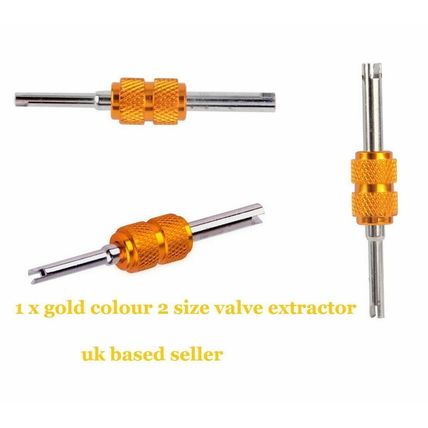 Tyre valve core remover Tire core remover tool UK Gold