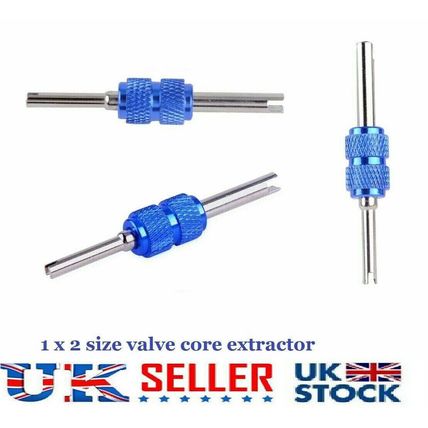 Tyre valve core remover Tire core remover tool UK Blue