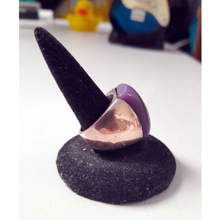 CHUNKY MAN'S RING with PURPLE STONE *