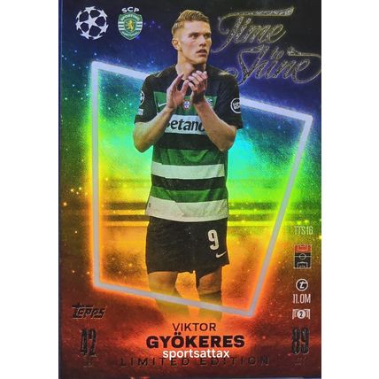 Topps Match Attax 2024/2025 Viktor Gyokeres Limited Time To Shine Sporting Club