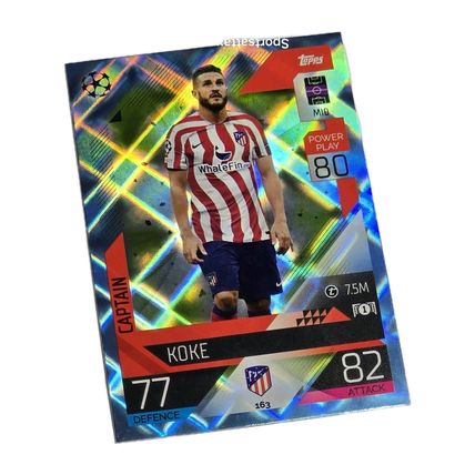 Topps Match Attax Champions League 22/23 No. 163 Koke Captain Crystal Parallel