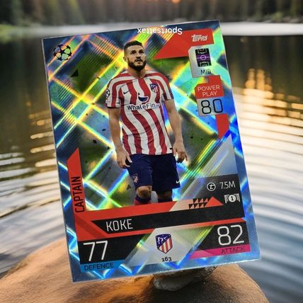 Topps Match Attax Champions League 22/23 No. 163 Koke Captain Crystal Parallel