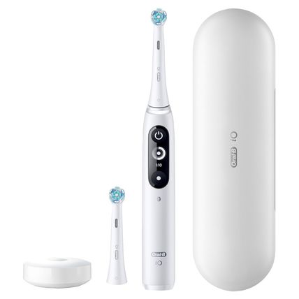 Oral-B Io Deep Clean + Protect Rechargeable Electric Toothbrush, White with a Io