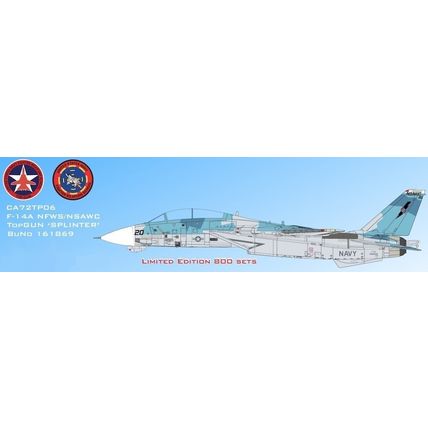 F-14A TOPGUN SPLINTER BUNO 161869 - CALIBRE WINGS CA72TP06 1/72 - SALE