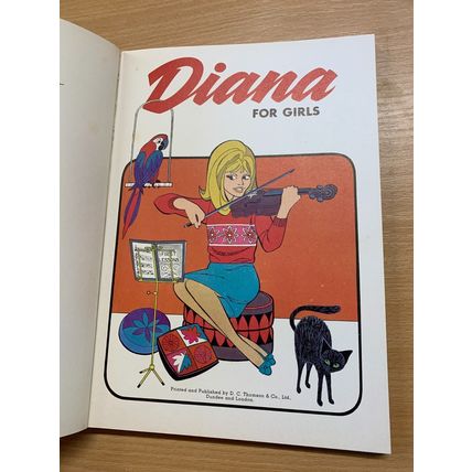 1967 "DIANA FOR GIRLS" JAMES BOND ETC ANNUAL ILLUSTRATED HARDBACK BOOK (P4)