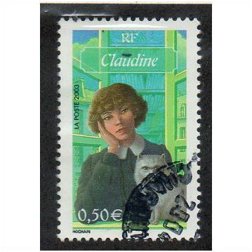 FRA 2003 50c 'LITERATURE -CLAUDINE' FINE USED (EBID20-461)