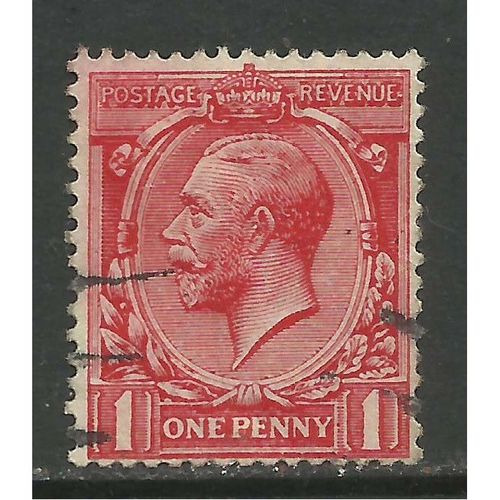 GB 1912 - 24 KGV 1d Red shades Wmk 100. ( B795 )