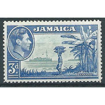 Jamaica 1949 SG126b 3d Greenish-Blue & Ultramarine Mounted Mint ....