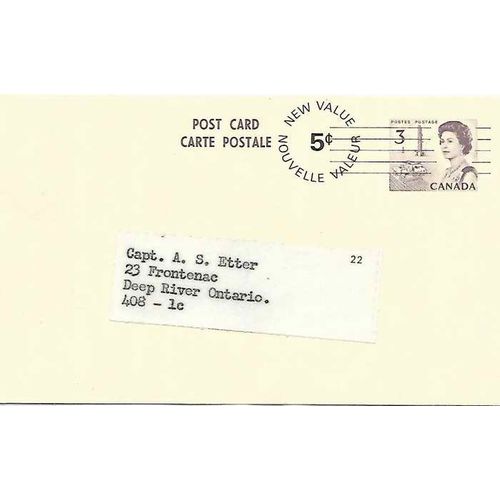 Canada. #P107g Postal Card USED CENTENNIAL MIMEO Precancelled
