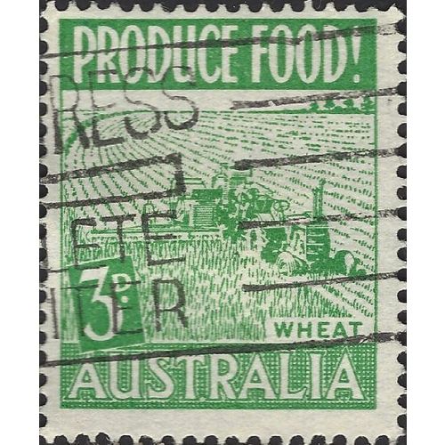 AUSTRALIA, Food Production, Wheat, green 1953, 3d, #2