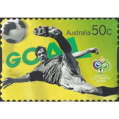 AUSTRALIA, SPORT, FOOTBALL, World Cup Germany, Goal, green 2006, 50c