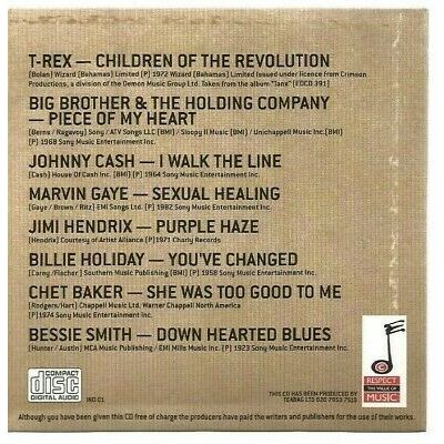 Dead Cool CD Promo The Independent 8 Tracks Volume One T Rex Johnny Cash & More