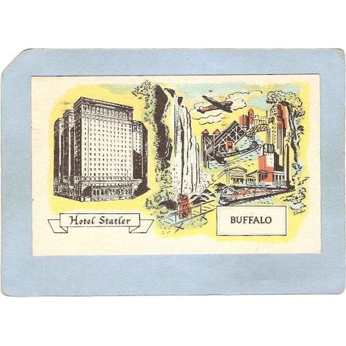 New York Buffalo Hotel Statler 1100 Rooms w/Bath ny_box4~2520